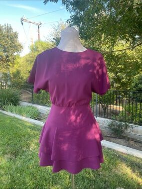Alice +Olivia Purple Romantic Sexy Party  Mini Dress| size 0